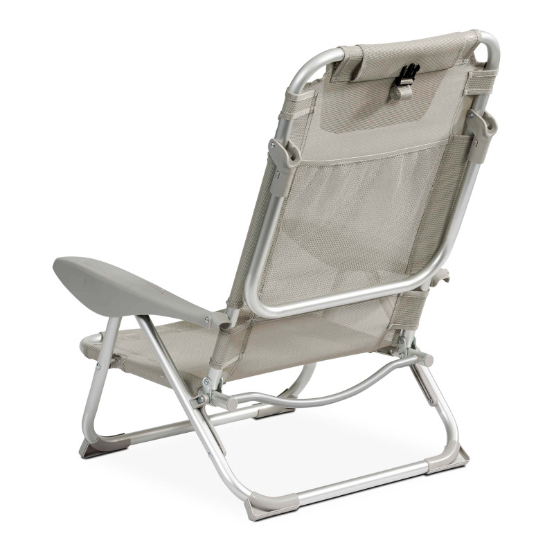 Sillón de playa plegable, reclinable 4 posiciones