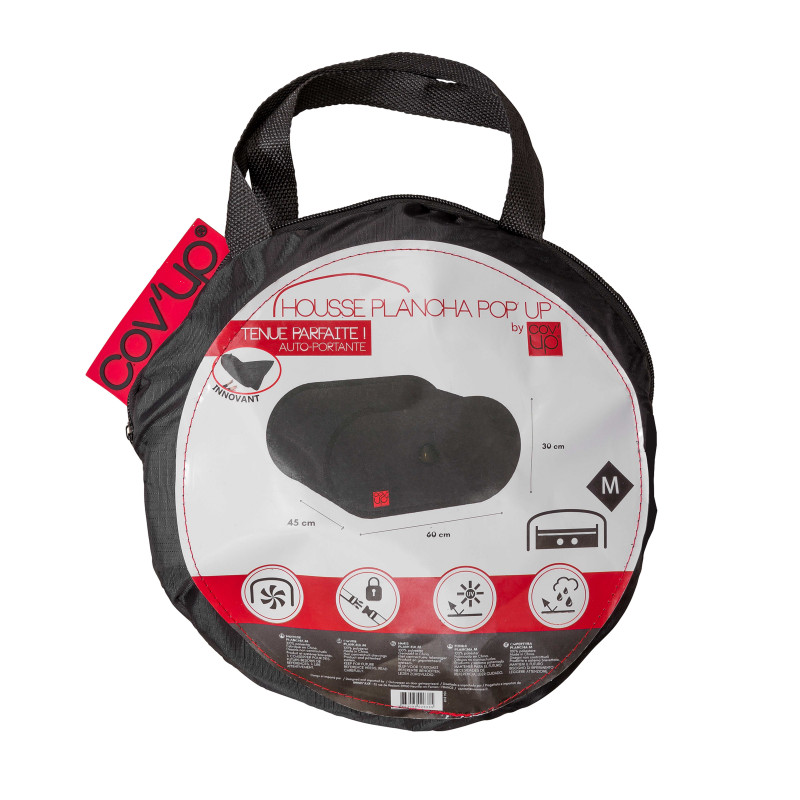 Funda negra para plancha 60 x 45 x 30 cm