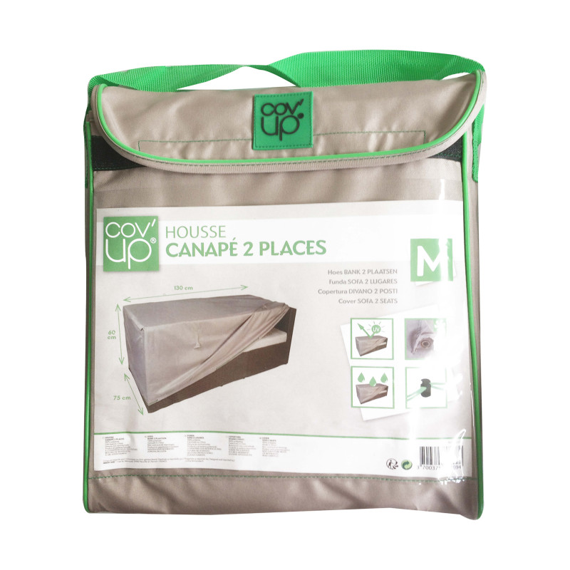 Funda para sofá 130 x 75 x 60 cm topo