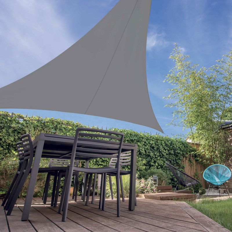 Vela de sombra triangular extensible 3,6 m