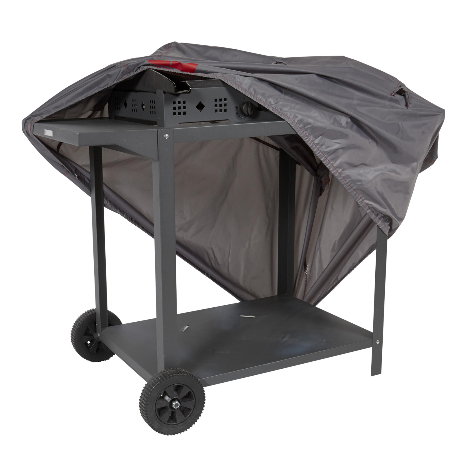 Funda gris para barbacoa rectangular 150 x 60 x 90 cm