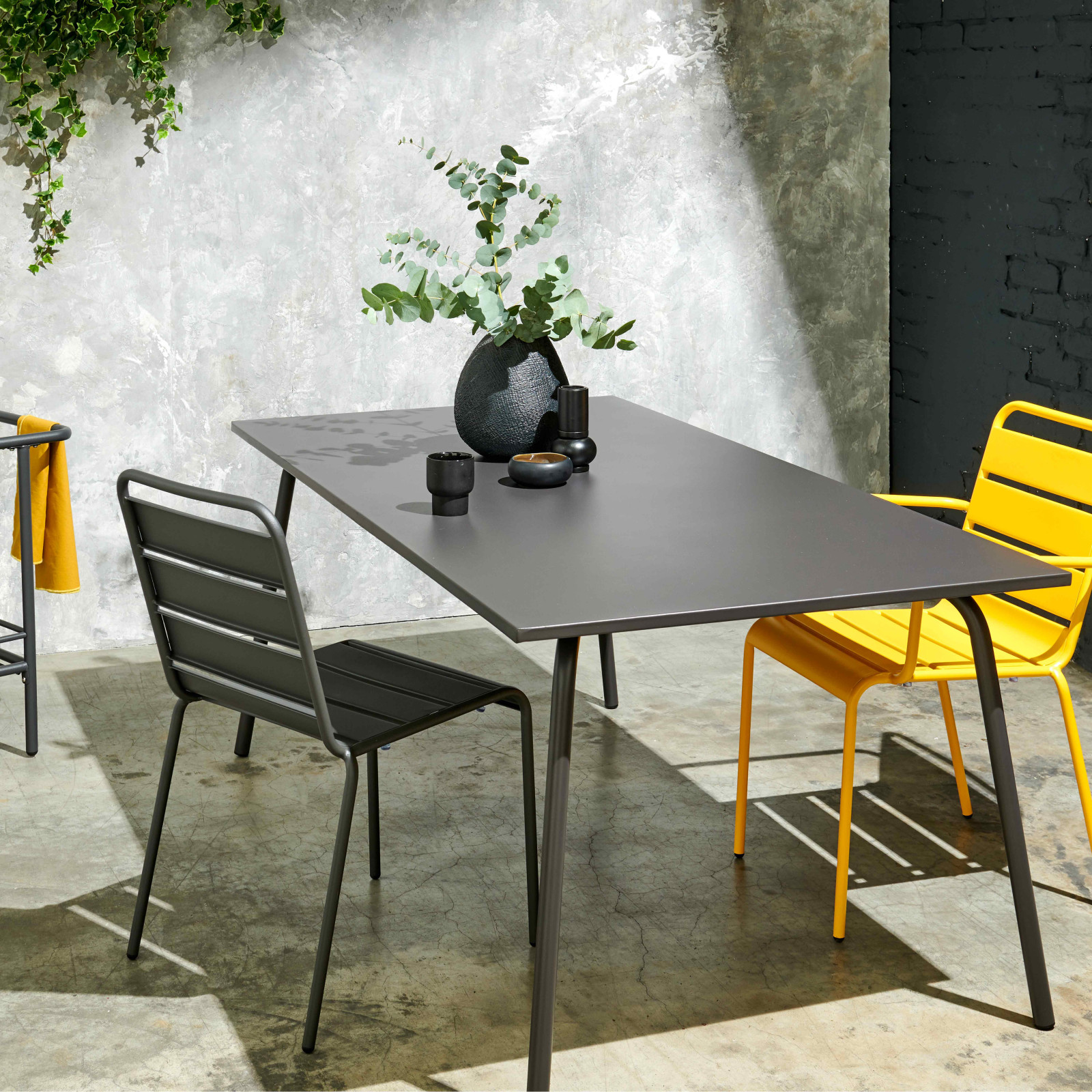 Silla de jardín de metal