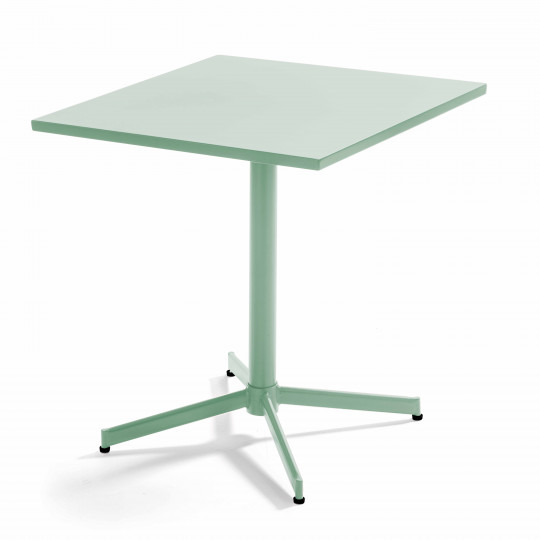 Mesa de jardín cuadrada con tablero plegable 70 x 70 x 72 cm