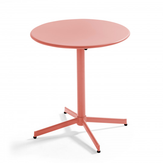 Mesa de jardín redonda con tablero plegable ø70 x 72 cm