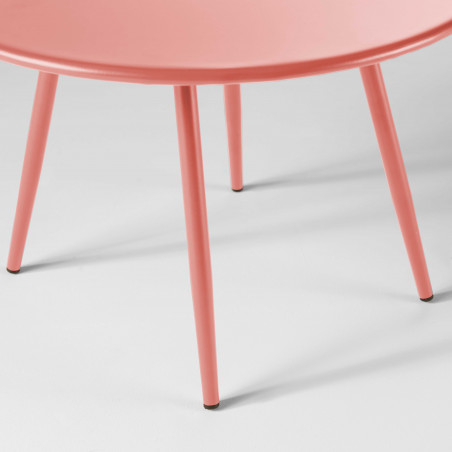 Mesa de centro de jardín redonda Ø40 x 29,5 cm (3/5)