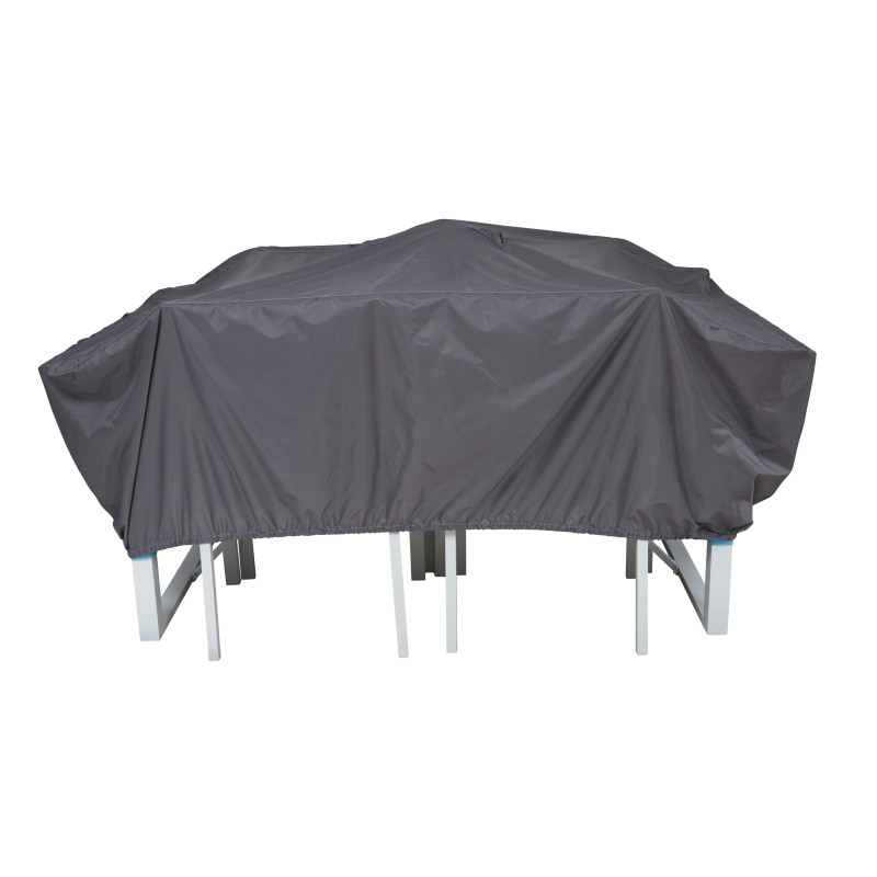 Funda para conjunto de jardín 180 x 110 x 60 cm gris