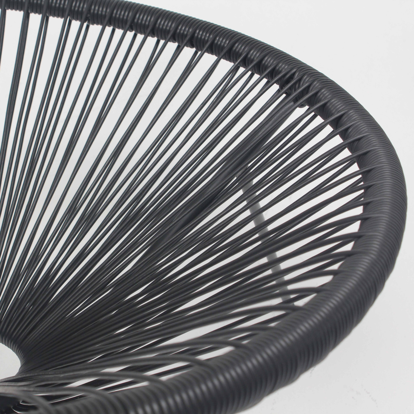 Zoom sillón de jardín negro