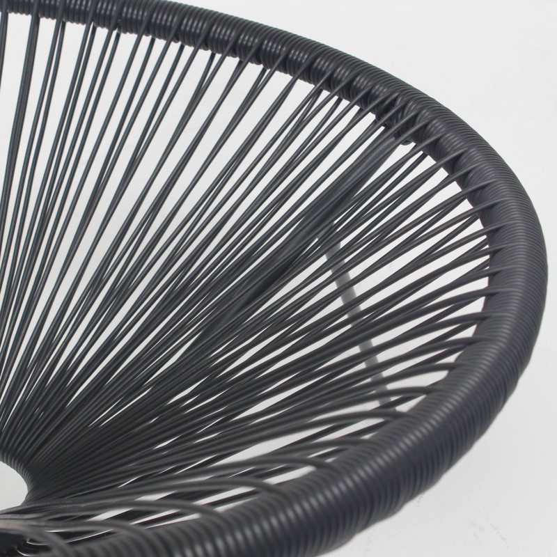 Zoom sillón de jardín negro (5/7)