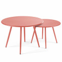 Mesa de centro de metal redonda Ø40 cm