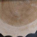 Taburete tallado en madera maciza de suar