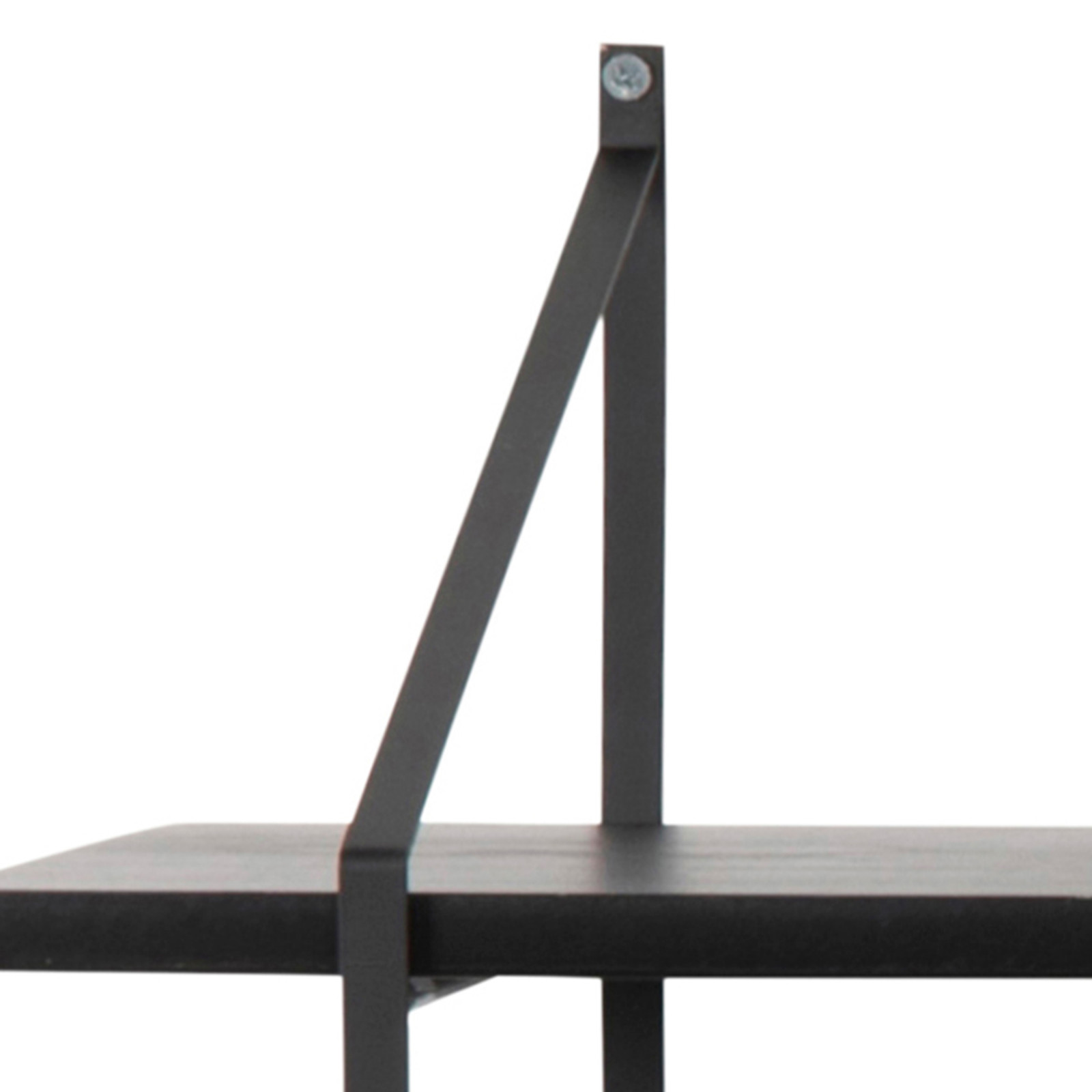 Estantería de pared de madera maciza de 191 cm