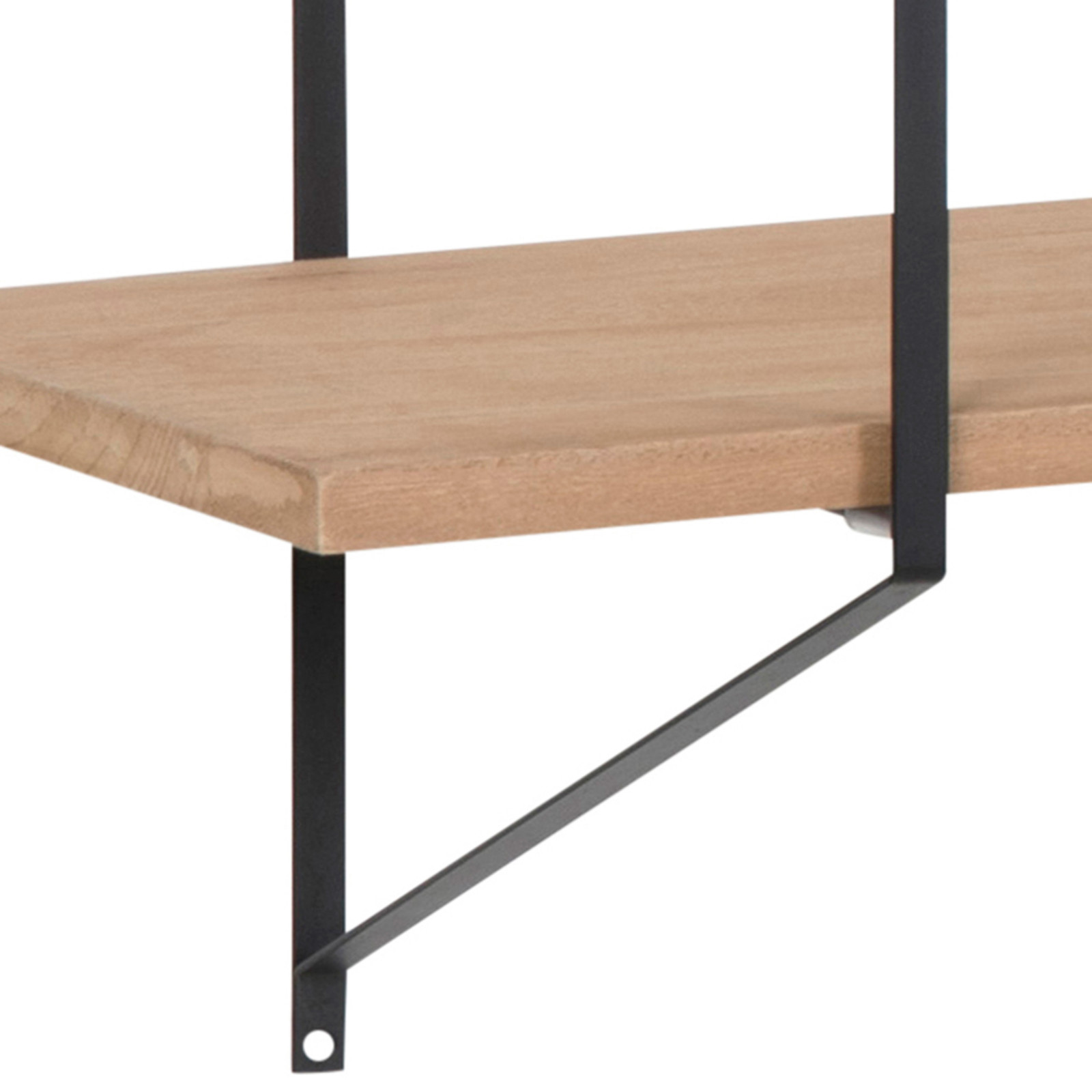 Estantería de pared de madera maciza de 191 cm