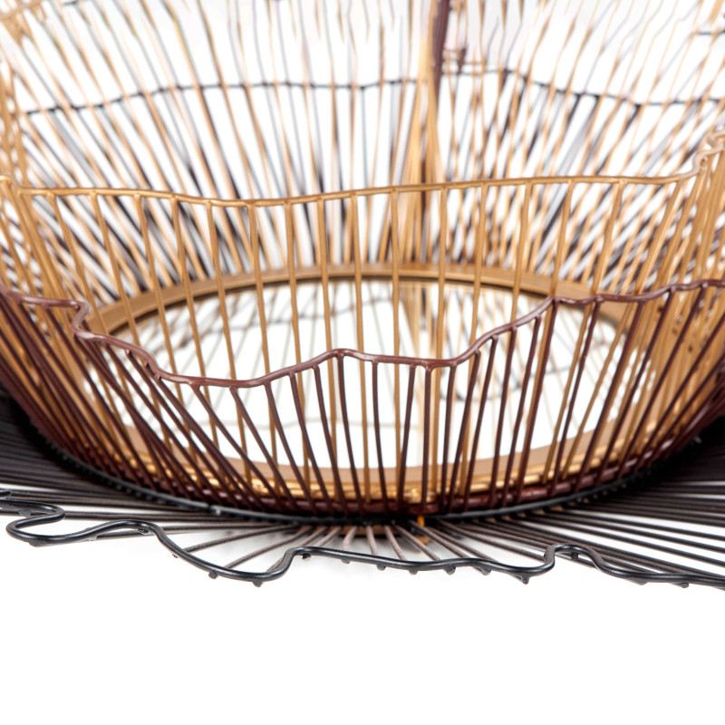 Espejo metálico tricolor