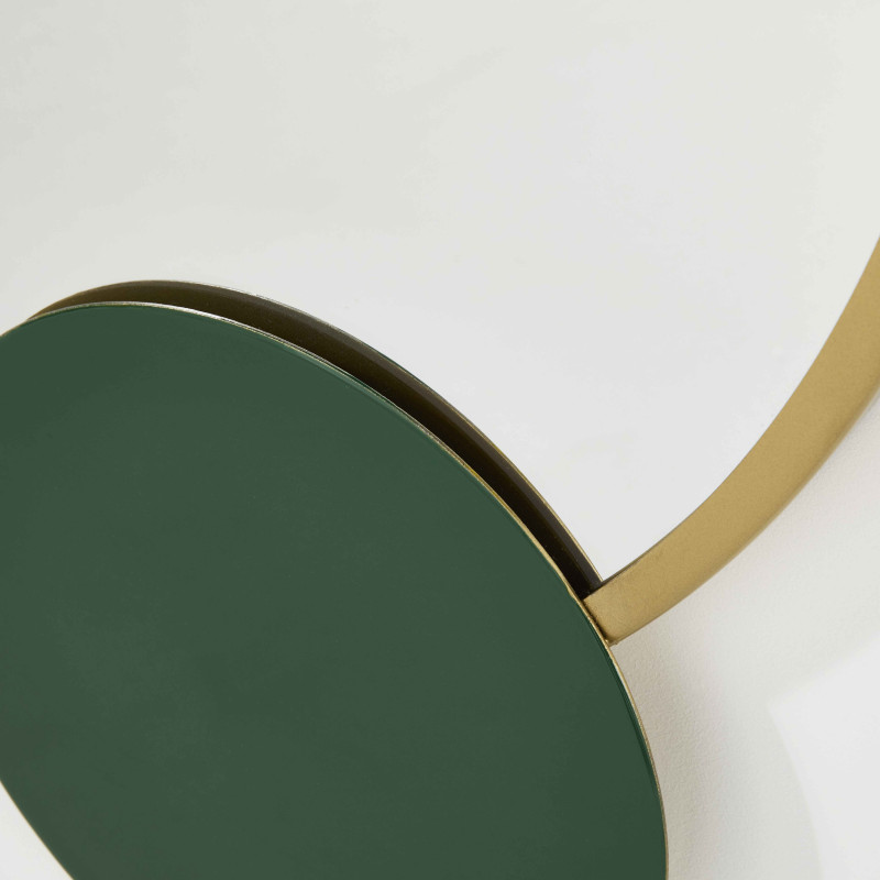 Espejo con detalle de metal esmaltado