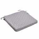 Lote de 4 cojines de silla de exterior con estampados 40 x 40 cm