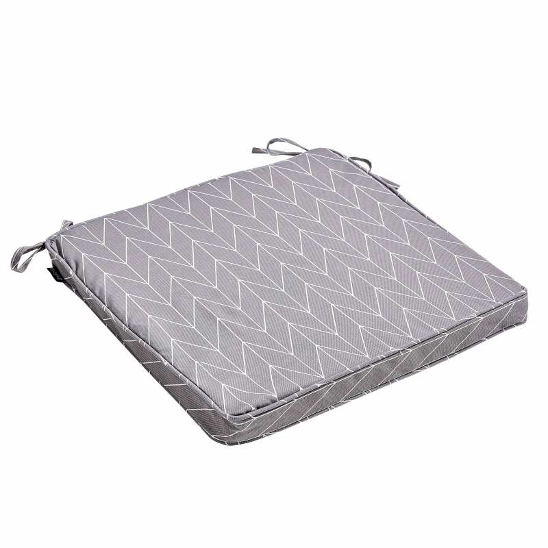 Lote de 4 cojines de silla de exterior con estampados 40 x 40 cm