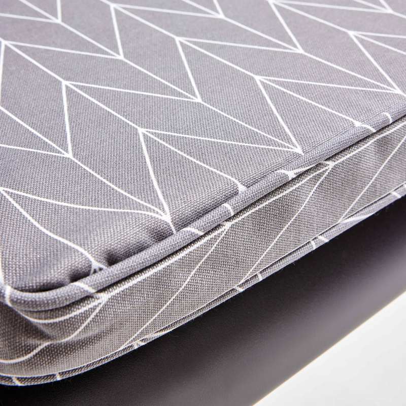 Lote de 4 cojines de silla de exterior con estampados 40 x 40 cm