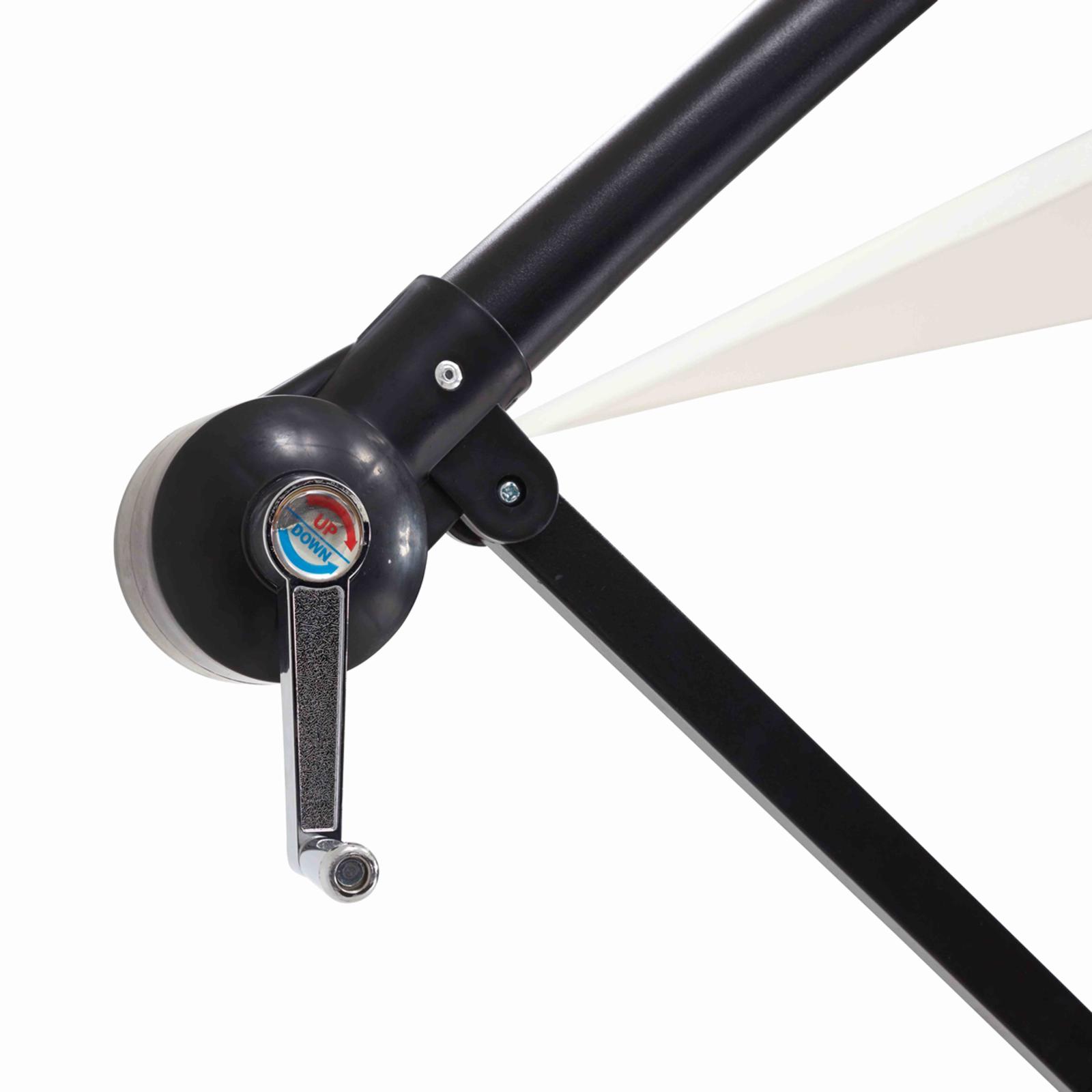 Sombrilla colgante reclinable cuadrada 3 x 3 m