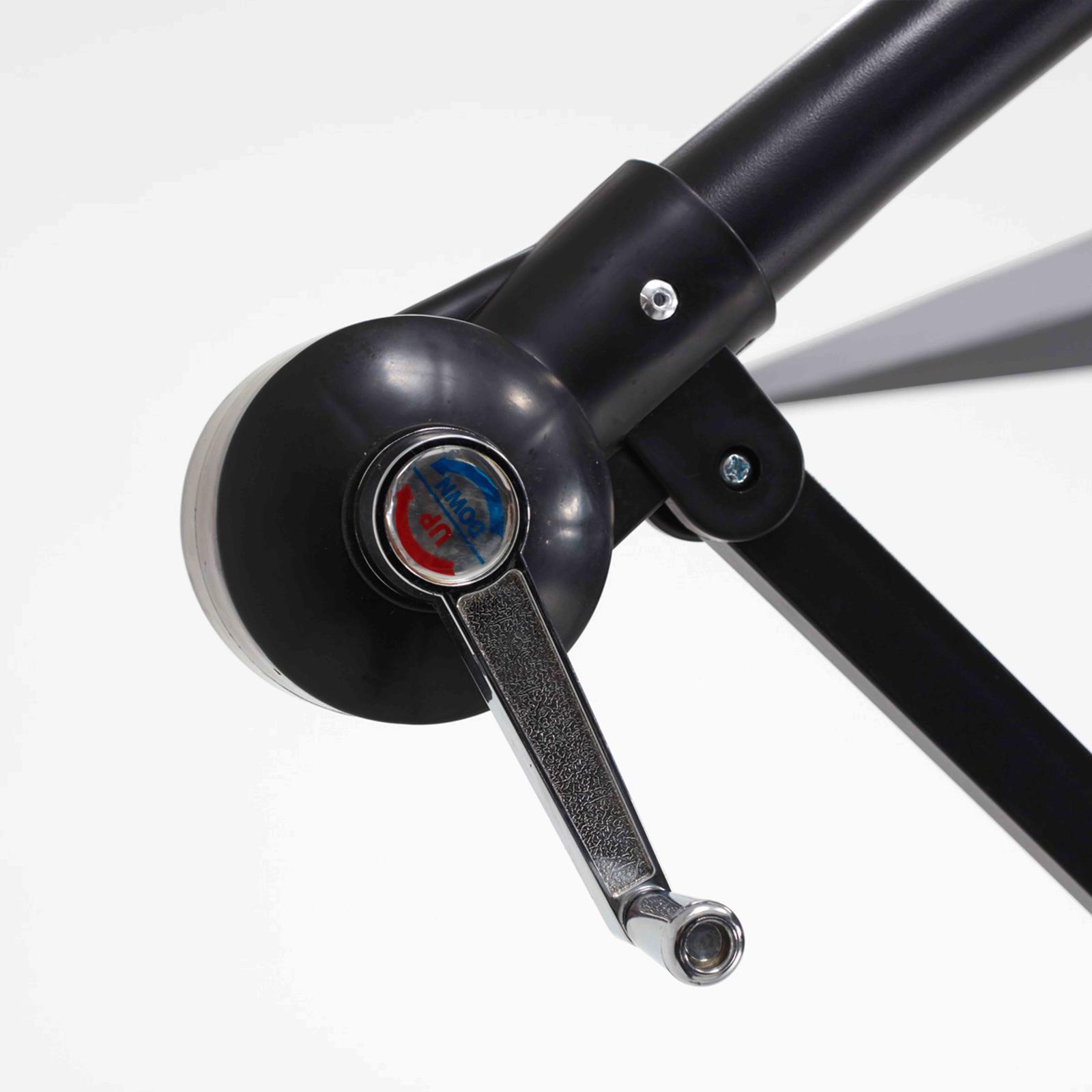 Sombrilla colgante reclinable cuadrada 3 x 3 m