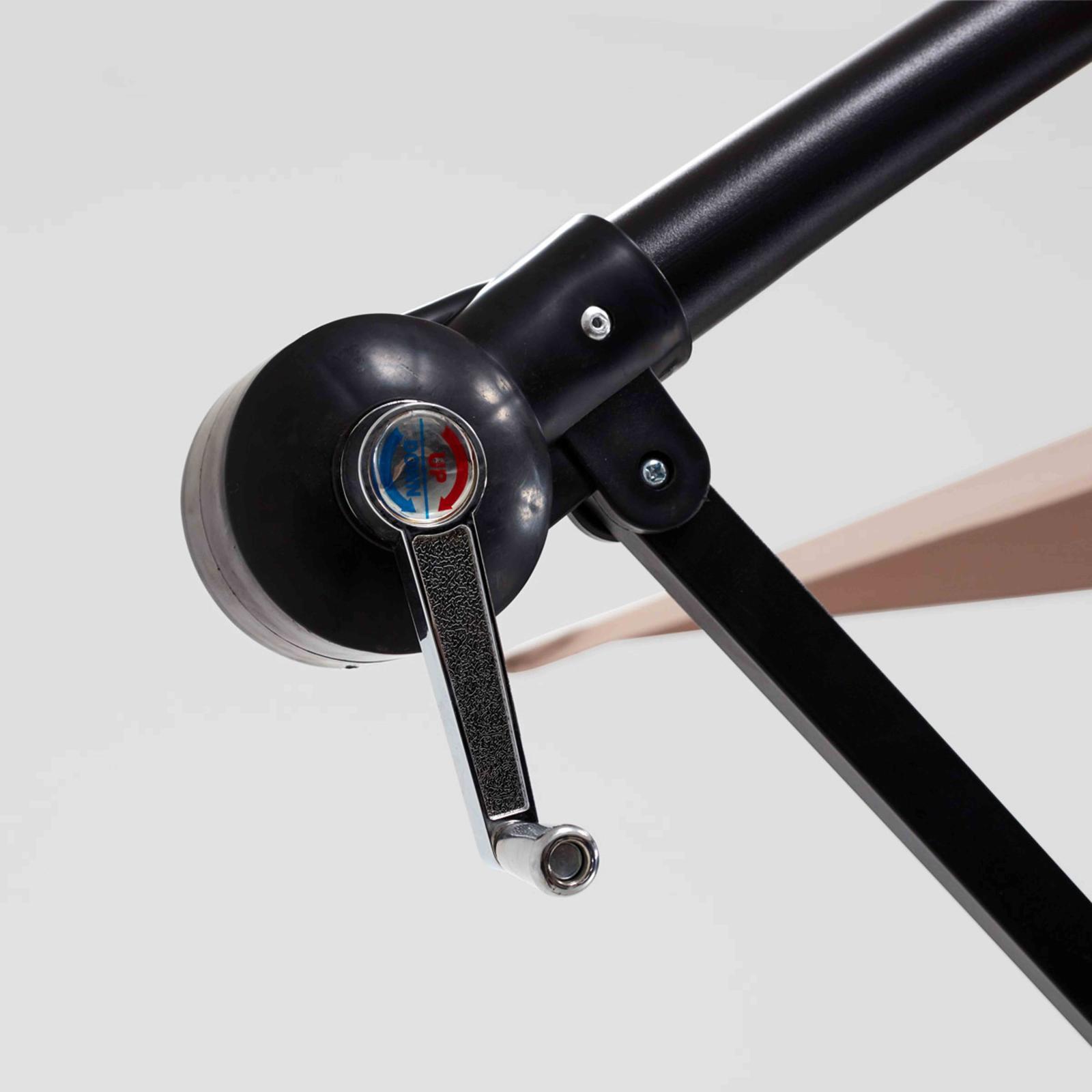 Sombrilla colgante reclinable cuadrada 3 x 3 m