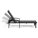 Lote de 2 tumbonas con reposabrazos, reclinables 5 posiciones