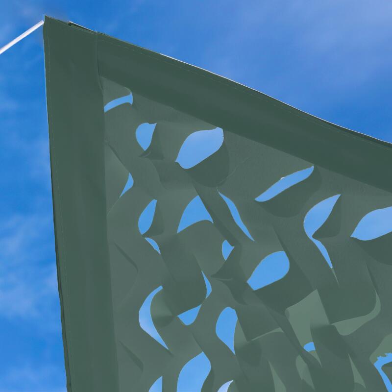 Vela de sombra calada reversible rectangular 3 x 4 m