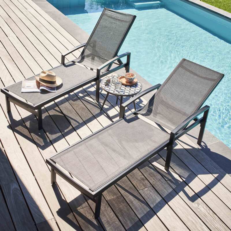 Mesa de centro redonda con motivo de mosaico Ø 45 cm (2/7)