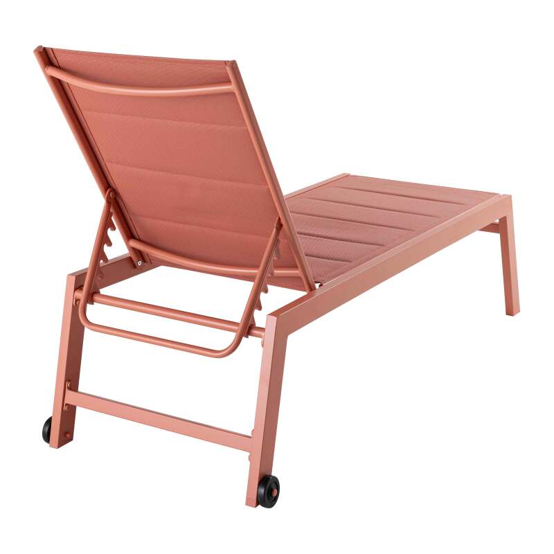 Lote de 2 tumbonas con ruedas, reclinables 5 posiciones (4/7)