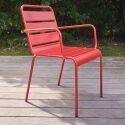 Silla de jardín de metal con reposabrazos - Lifestyle