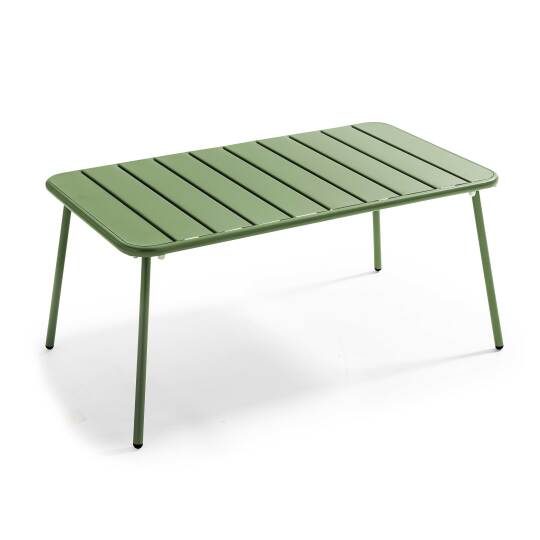 Mesa de centro de jardín rectangular 90 x 50 cm