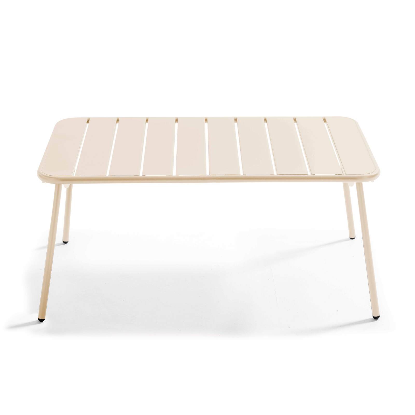 Mesa de centro de jardín rectangular 90 x 50 cm