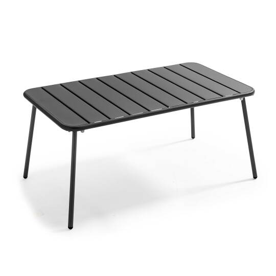Mesa de centro de jardín rectangular 90 x 50 cm
