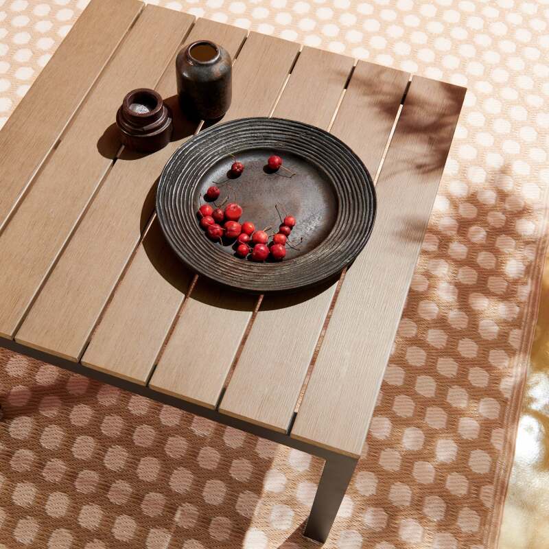 Alfombra rectangular de exterior con diseños de doble cara en polipropileno (2/3)