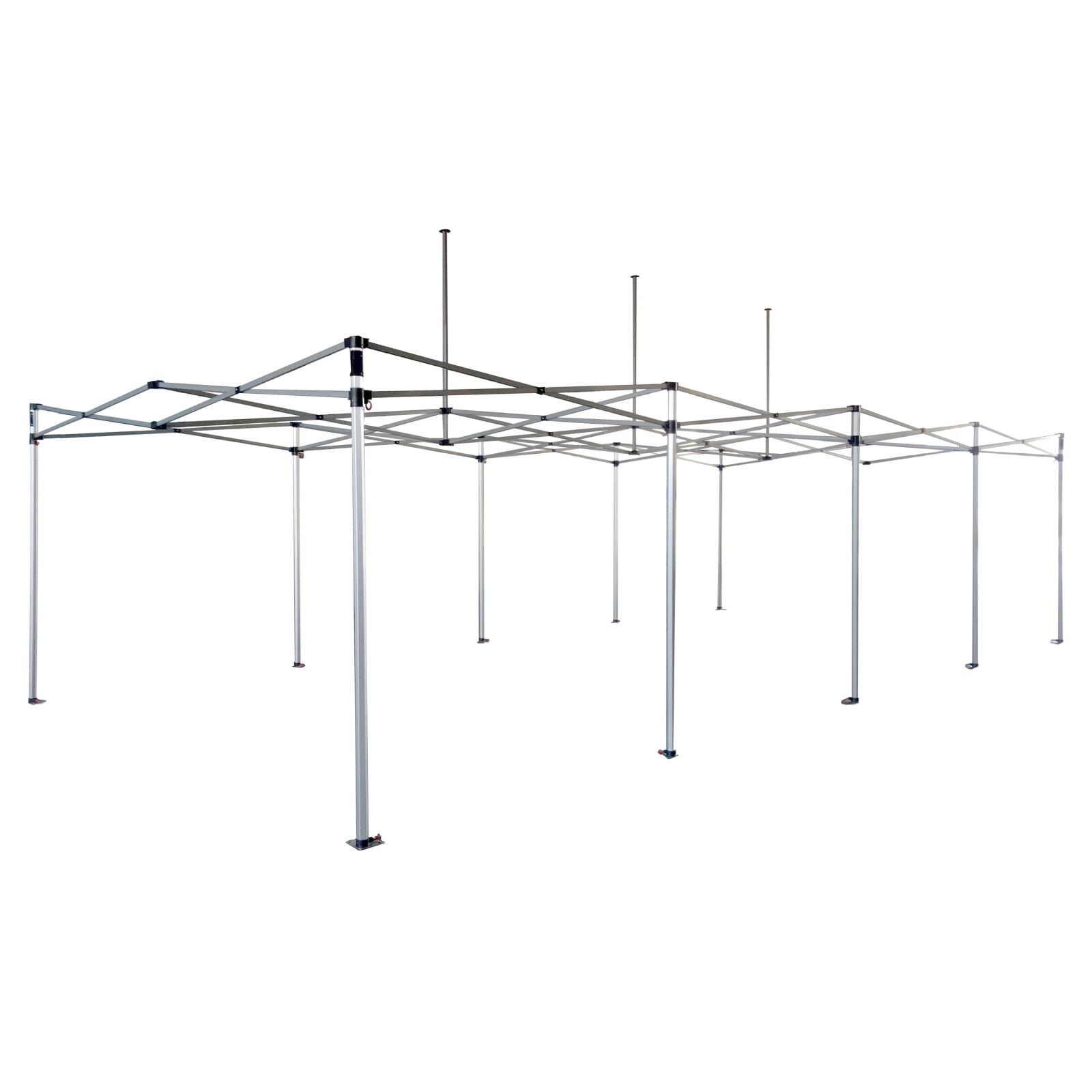 Carpa plegable blanco de aluminio 4x8m 300g/m² 40mm