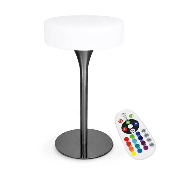 Mesa alta luminosa LED recargable (⌀60cm x 106)