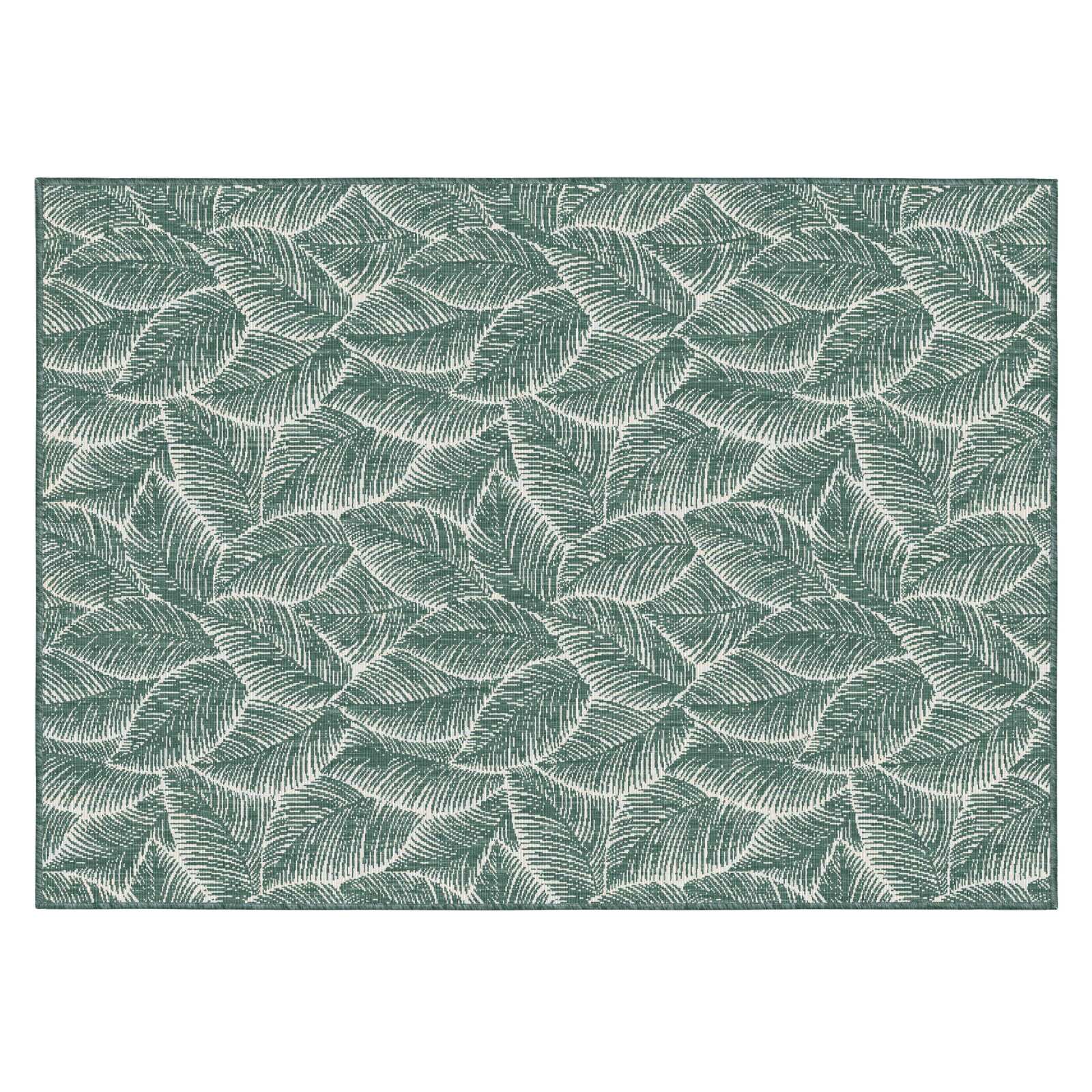 Alfombra rectangular reversible para exteriores de polipropileno