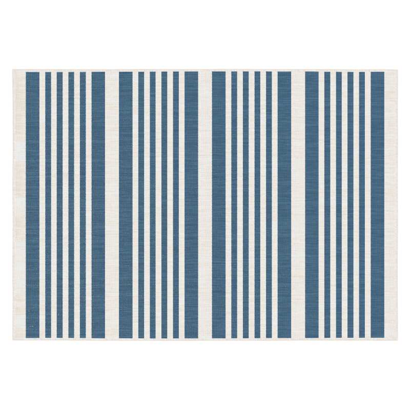 Alfombra rectangular reversible para exteriores de polipropileno