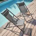 Lote de 2 sillones bajos plegables de aluminio reclinables en 4 posiciones - Lifestyle