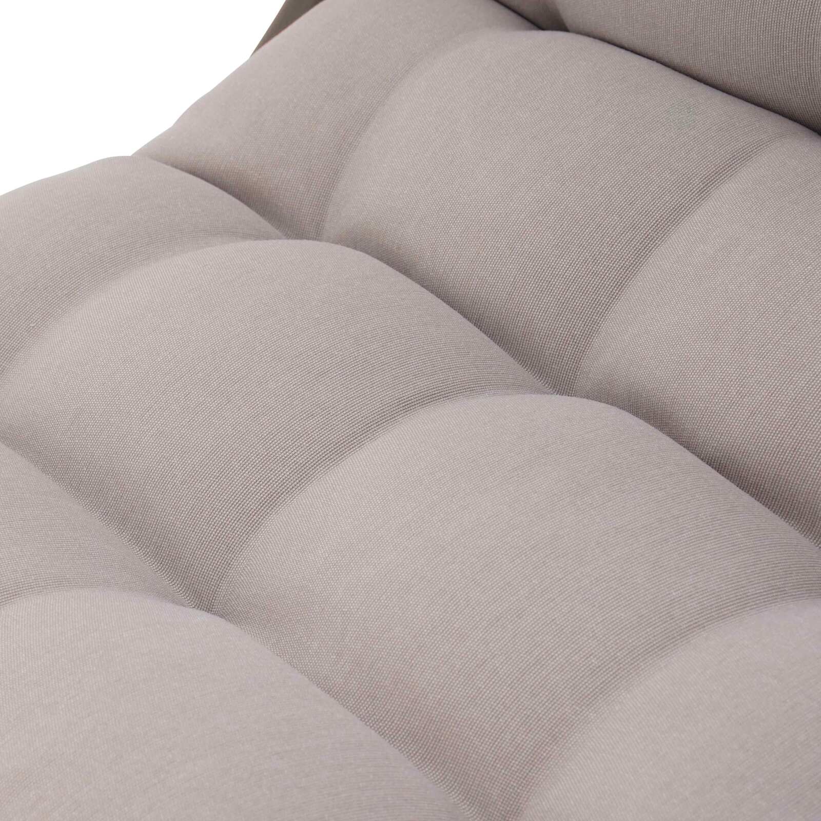 Mueble de jardín metálico de 4 plazas con 1 sofá, 2 sillones y mesa de centro.