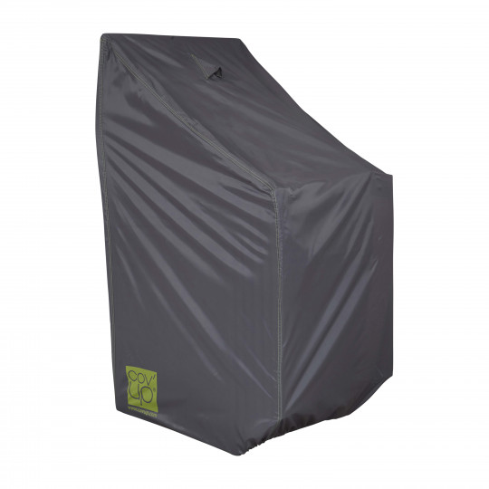 Funda para sillas apilables 66 x 66 x 120 cm gris