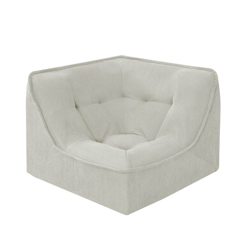 Sillón esquinero de tela para sofá modular