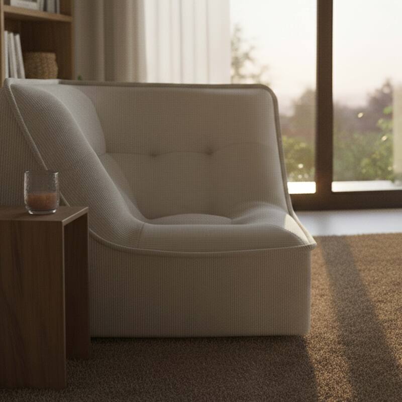 Sillón esquinero de tela para sofá modular (4/7)