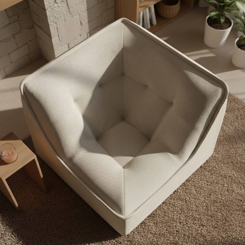 Sillón esquinero de tela para sofá modular (6/7)