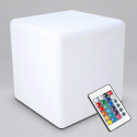 Cubo LED multicolor con mando 43 cm