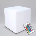 Cubo LED multicolor con mando 30 cm