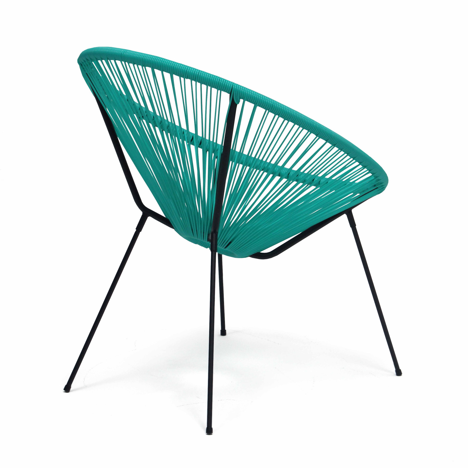 Sillon de hilo de polietileno azul, juego de 2